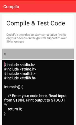 Compilo - Compile / Test code 1