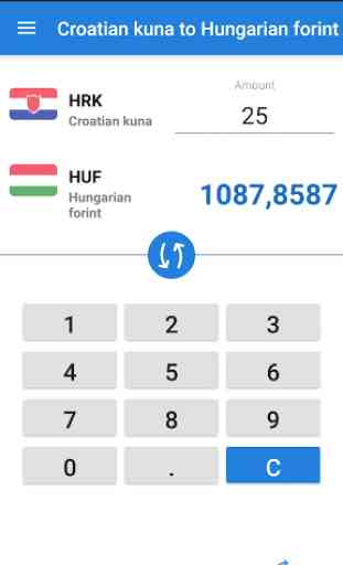 Croatian kuna to Hungarian forint / HRK to HUF 1