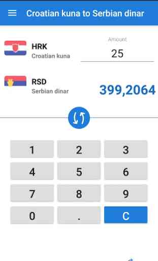 Croatian kuna to Serbian dinar / HRK to RSD 1