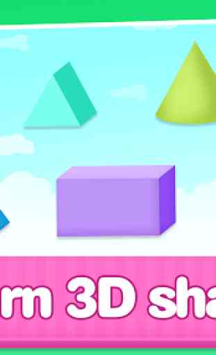 Dino Game 3D Shapes Blocks for kids & toddlers 1