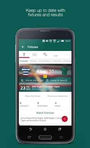 Fan App for Leicester Rugby 1