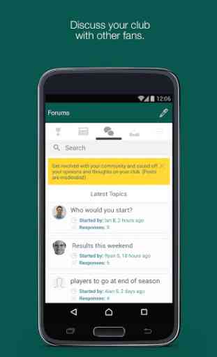 Fan App for Leicester Rugby 2