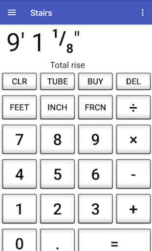 Feet and inch construction calculator PRO 3