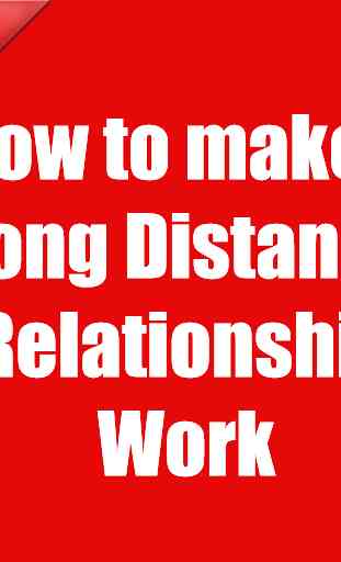 How to make a long distance relationship work 1