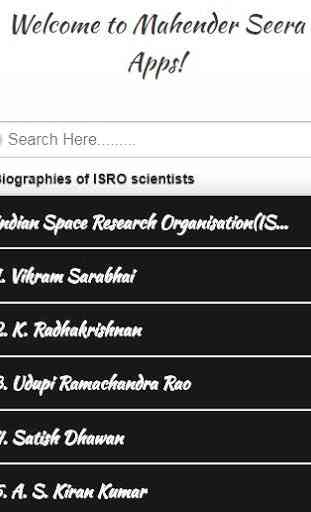 Indian Scientists Biographies 1