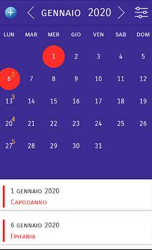 Italia Calendario 2