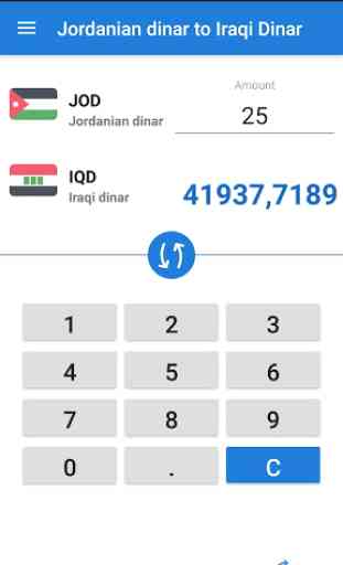 Jordanian dinar to Iraqi Dinar / JOD to IQD 1
