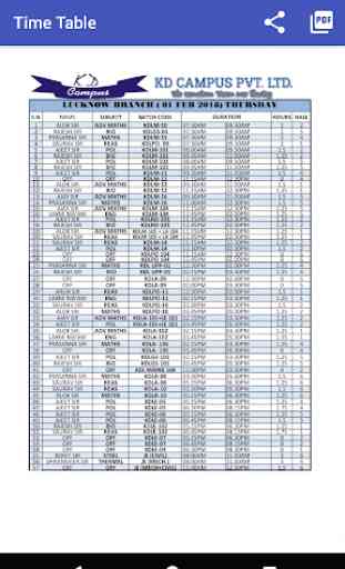 KD Campus Class Schedule (Class Routine) 4