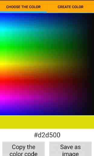 La tavolozza di colori RGB colore a scelta 1