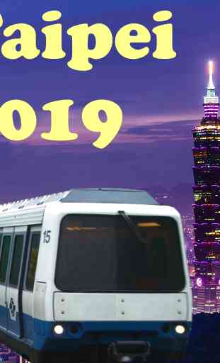 Mappa del treno MRT Metro Taipei 2018 1