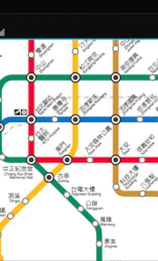 Mappa del treno MRT Metro Taipei 2018 3
