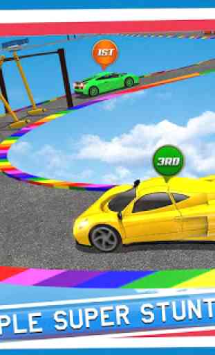 Mega Ramp Impossible GT Racing Car Stunts Games 2