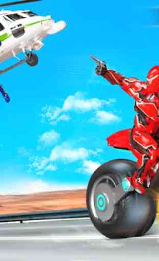 moto volante eroe robot hover bike gioco di robot 2