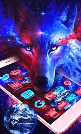 Neon, Fire, Wolf Themes, Live Wallpaper 1