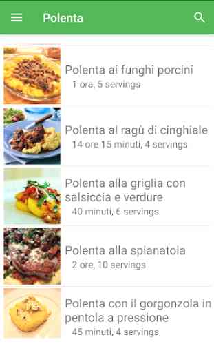 Polenta ricette di cucina gratis in italiano. 3