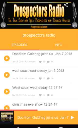 prospectors radio 1