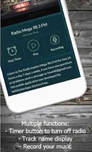 Radio Mega 98.3 FM App Gratis 3