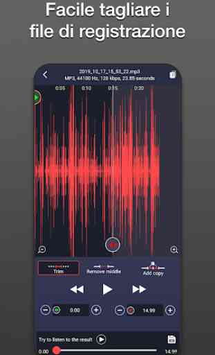 Registratore Vocale Con Modifica Audio MP3 2