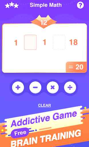 Simple Math - Crazy easy math game 3