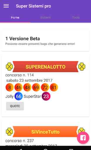 Sistemi SuperEnalotto Pro 1