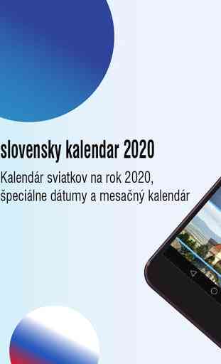 slovensky kalendar 2020, sviatočný kalendar 2020 1