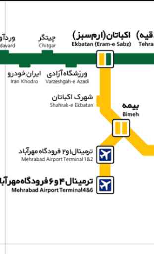 Tehran Metro Map 3
