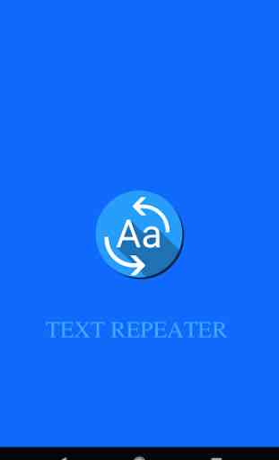 Text Repeater : repeat text/word multiple times 1