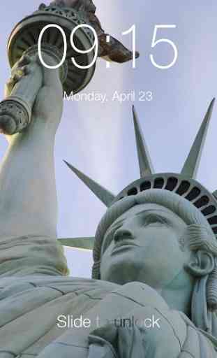USA Statue of Liberty PIN Lock 1