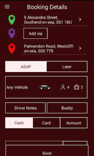 334455 AC Taxis Cab App 3