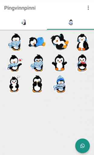 Adesivi pinguino WAStickerApps 2