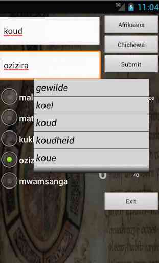Afrikaans Chichewa Dictionary 2