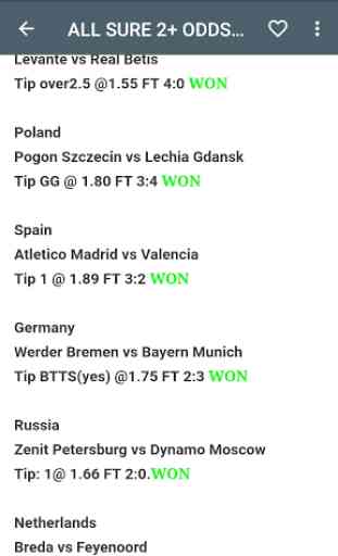 ALL SURE 2+ ODDS BETTING TIPS 4