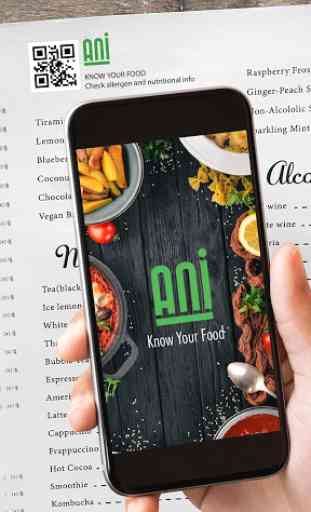 ANI: Nutrition and allergen analysis app 1