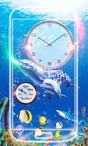 Aquarium Clock live wallpaper 4