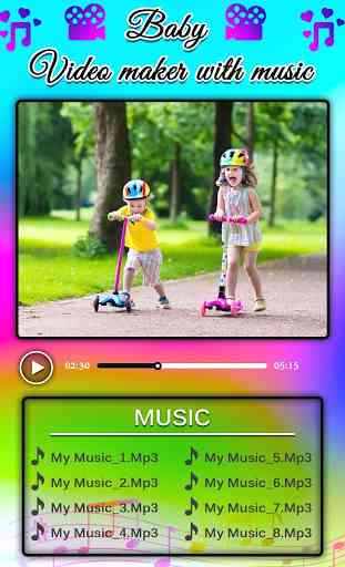 Baby Video Maker With Music 4