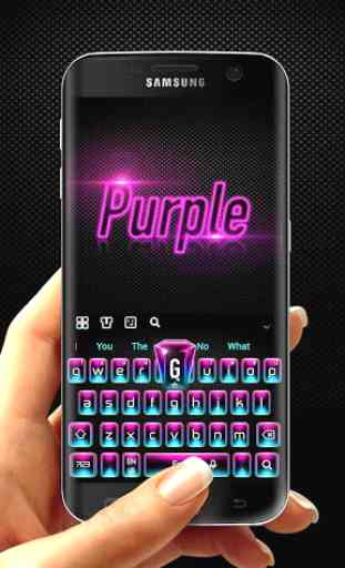 Black Purple Keyboard 1