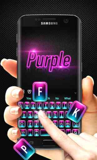 Black Purple Keyboard 2