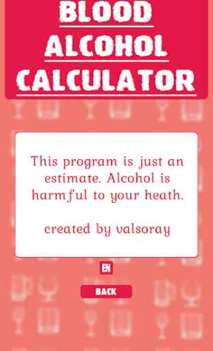 Blood Alcohol Calculator 2