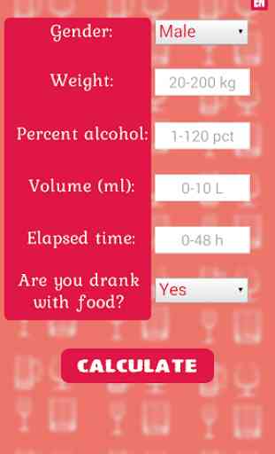 Blood Alcohol Calculator 3