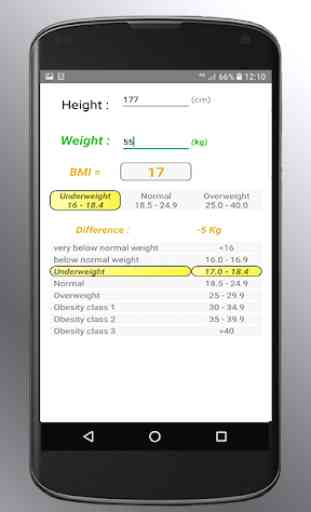BMI Calculator (Body Mass Index) 3