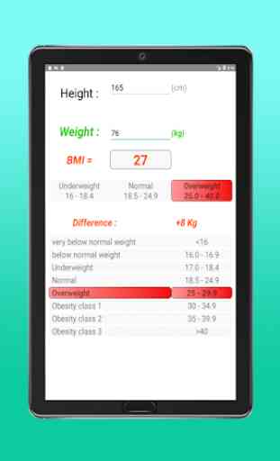 BMI Calculator (Body Mass Index) 4