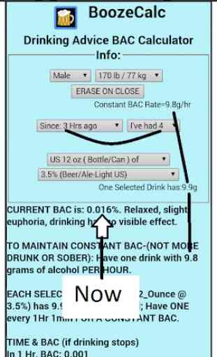 Booze-Calc: Ad-Free Drinking Effect,BAC Calculator 2