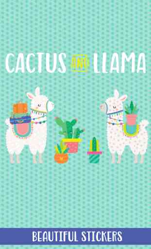 Cactus & Llama stickers for WhatsApp WAStickerApps 1