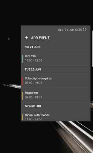 Calendar Events Widget & Edge Panel 1
