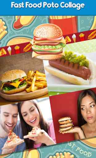Collage di foto di fast food 1