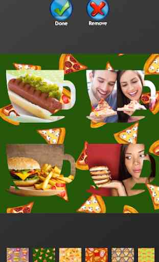 Collage di foto di fast food 3
