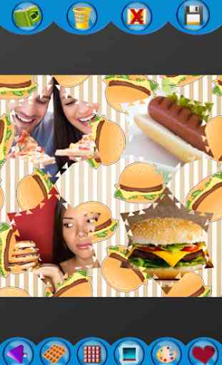 Collage di foto di fast food 4