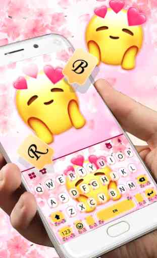Emoji In Love Tema Tastiera 2
