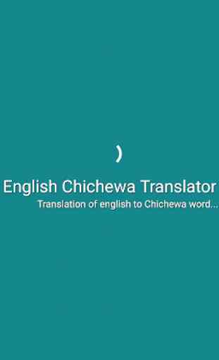 English Chichewa Translator 1