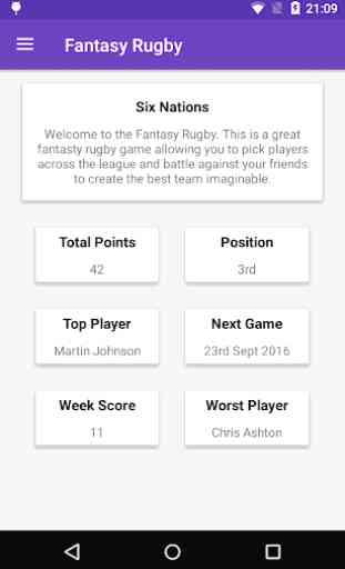 Fantasy Rugby 1